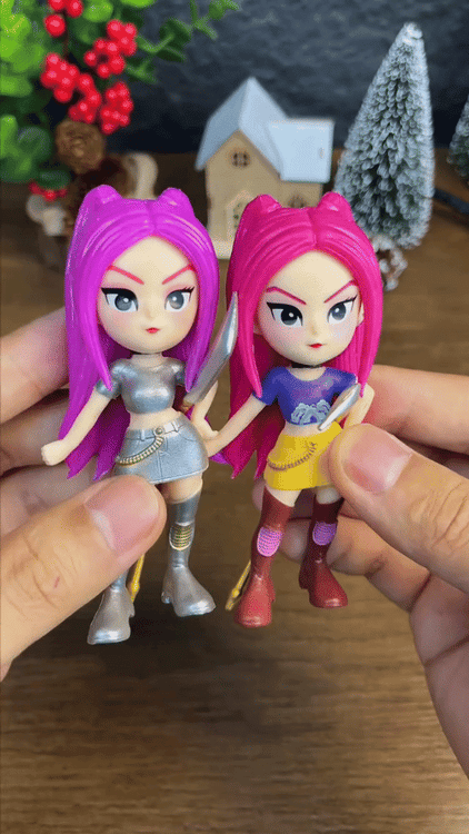 6-Piece K-Pop Demon Hunters Anime Figurine Set