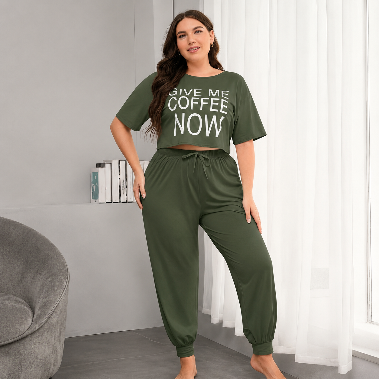 Plus Size Mint Breeze Set