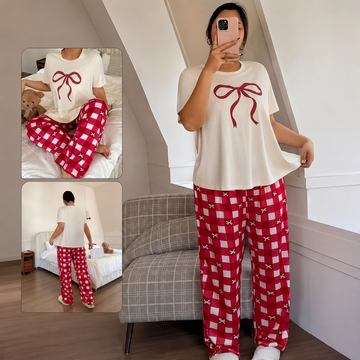 Cherry Ribbon Lounge Set