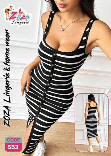 Striped Bodycon Dress