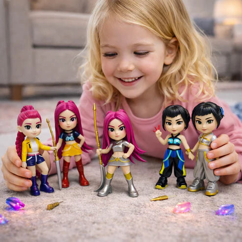 6-Piece K-Pop Demon Hunters Anime Figurine Set