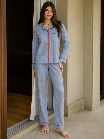 Dusty Blue Pajama set