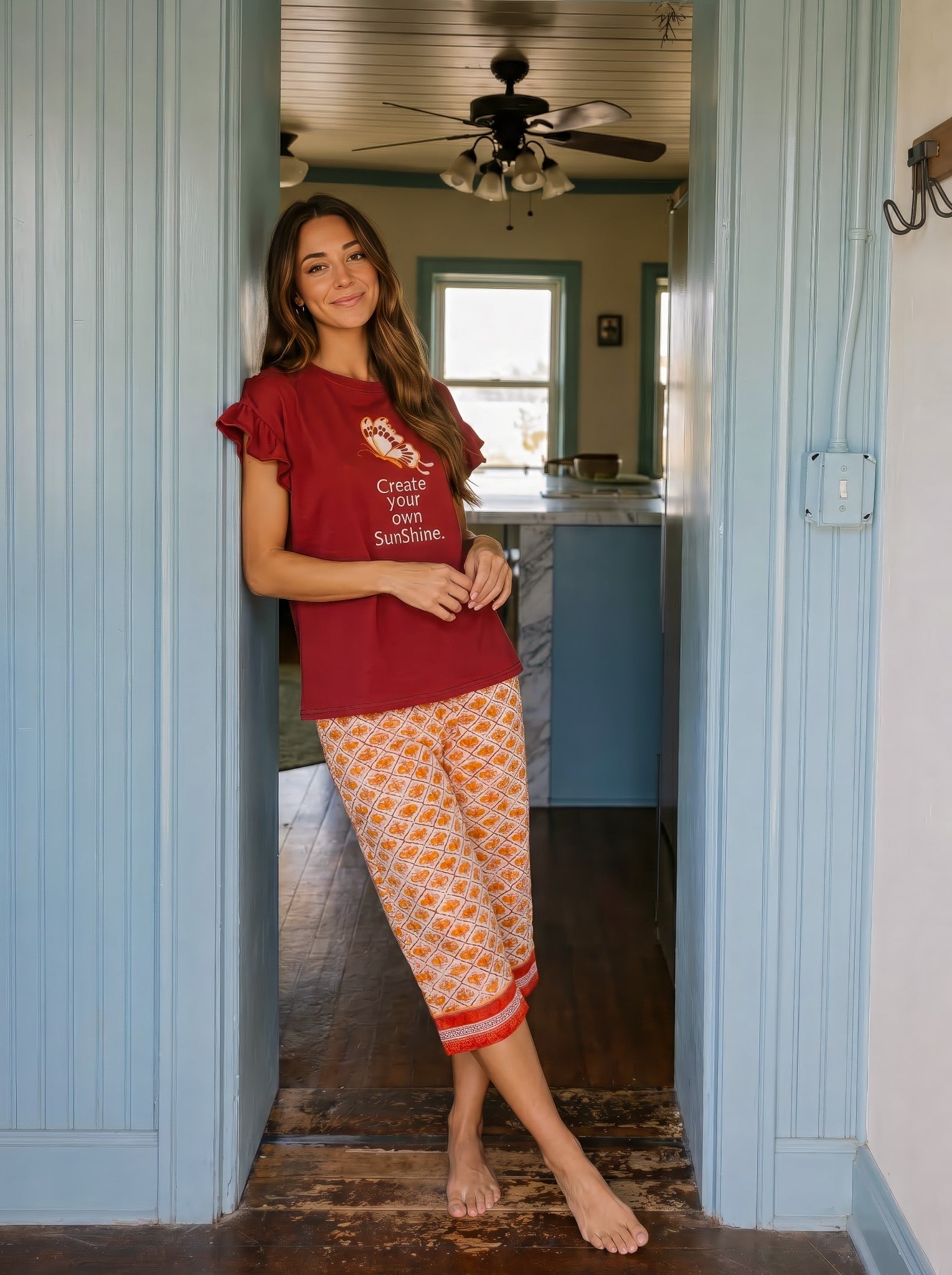 "SunShine" Bermuda Pajama Set