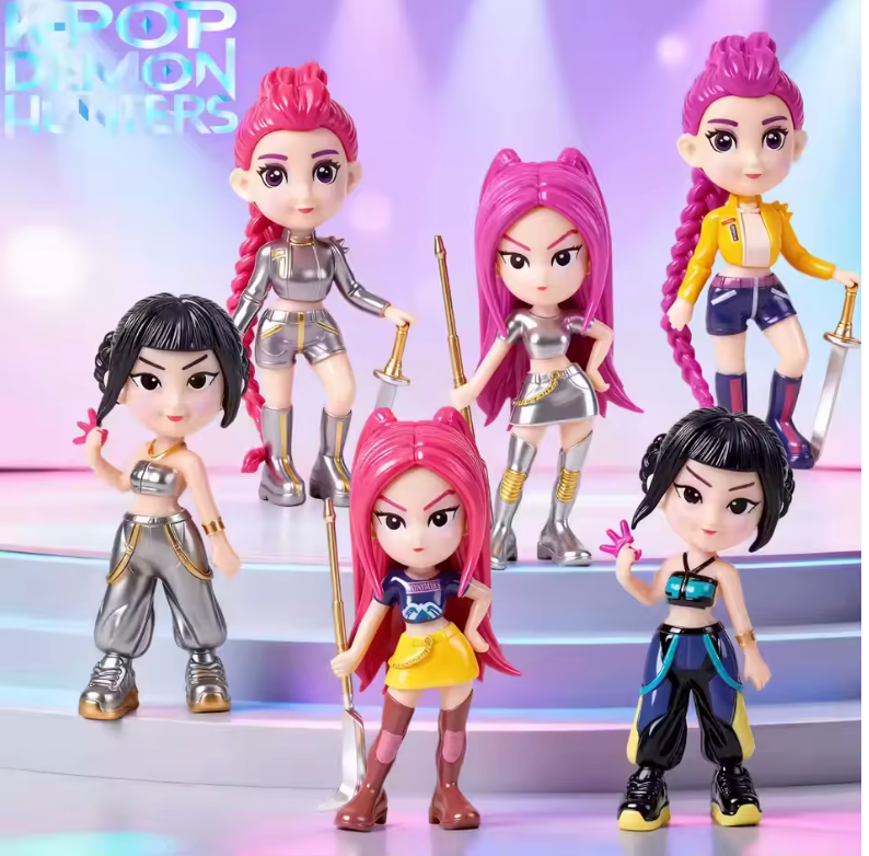 6-Piece K-Pop Demon Hunters Anime Figurine Set