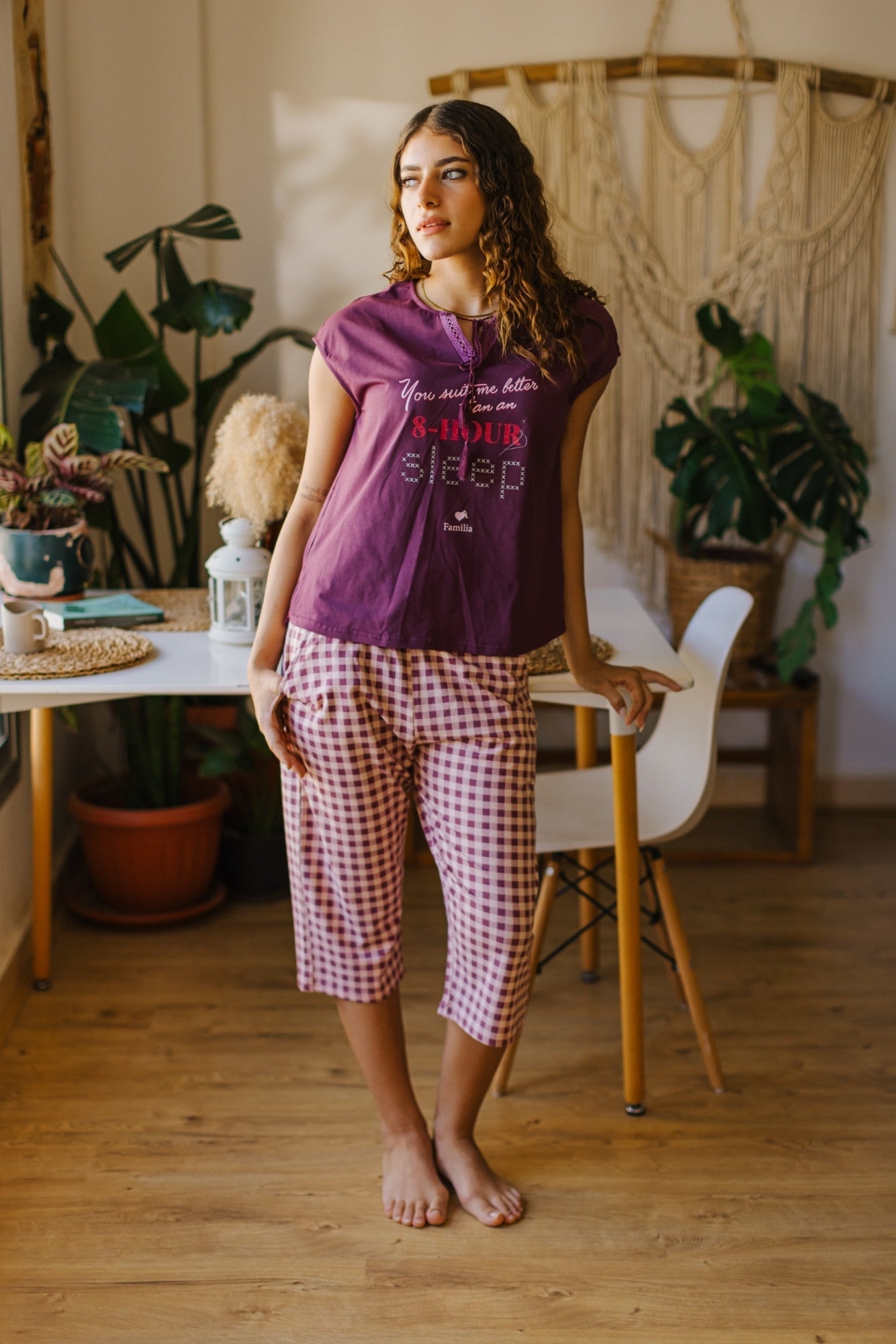 "Sleep" Bermuda Pajama Set