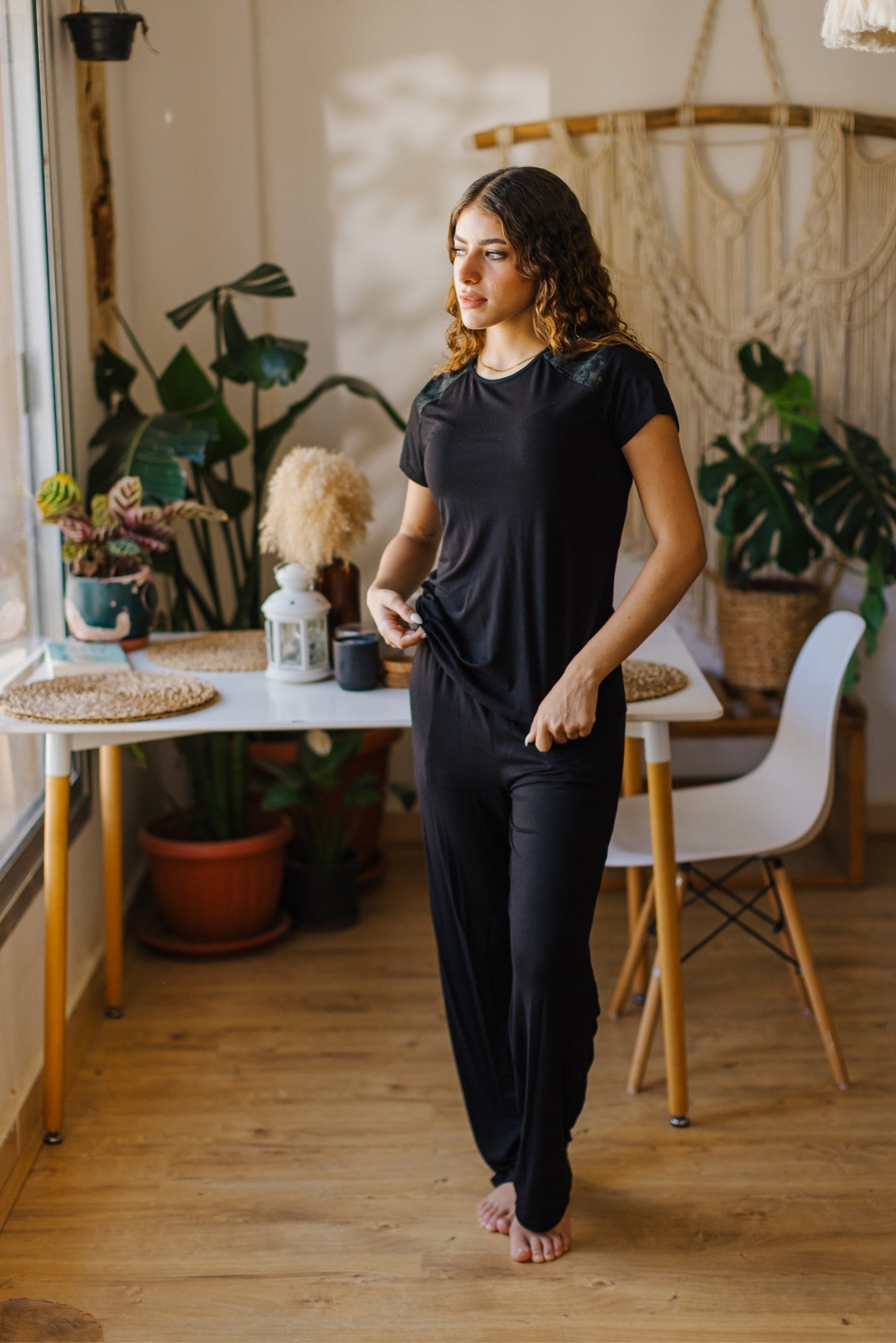 Dantel pajama Set
