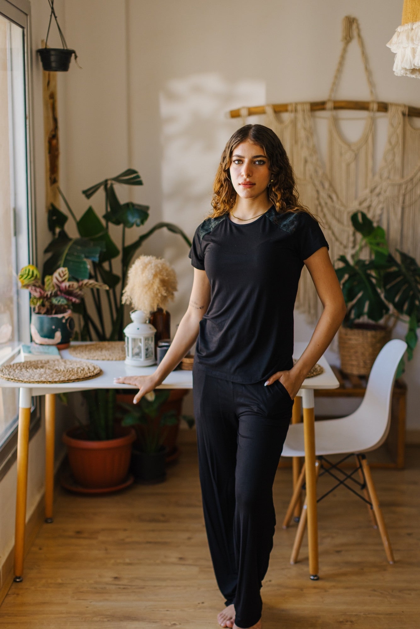 Dantel pajama Set