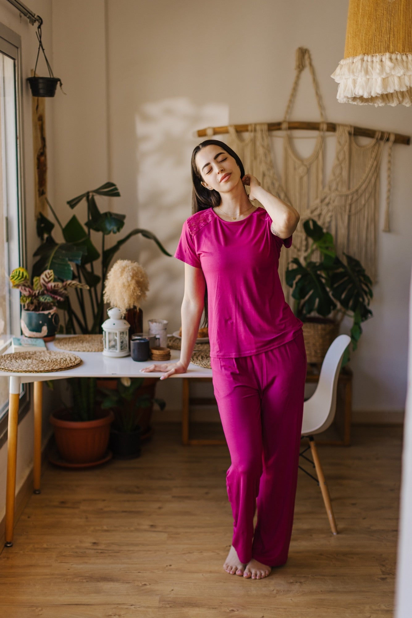 Dantel pajama Set