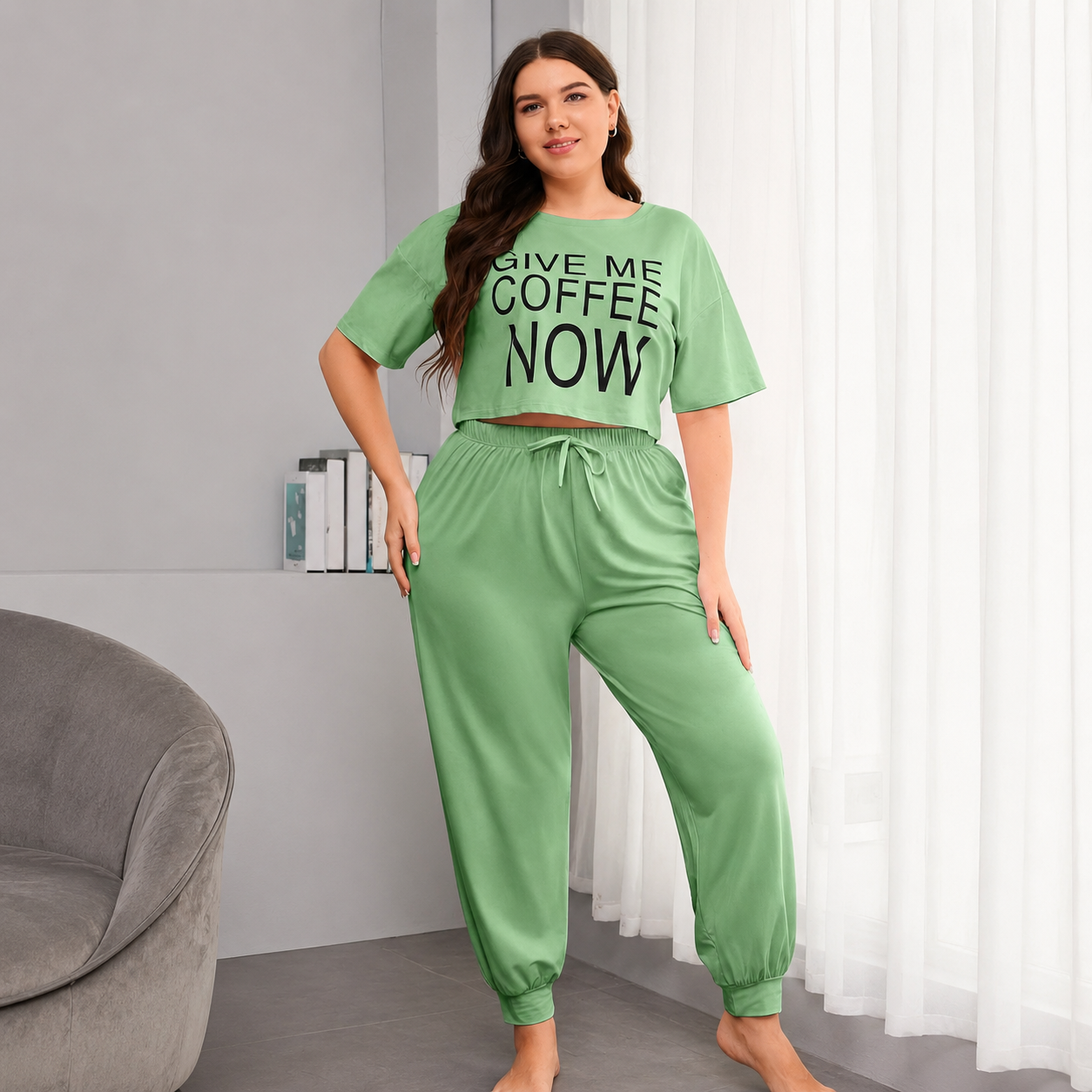 Plus Size Mint Breeze Set