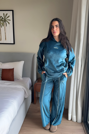 Familia Dark Teal Pajama Set